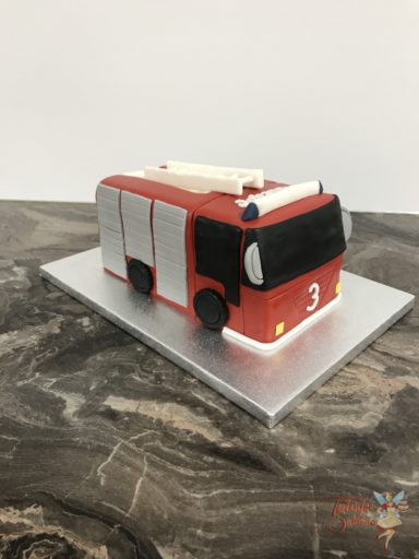 Geburtstagstorte - Feuerwehrauto - Tortenfee Sabrina
