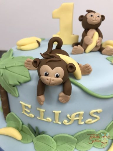 Junge Affe Babyparty Geschenkboxen, 8 Stück - Bunt, Ca. 11,5x9,5 Cm