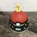 Geburtstagstorte Buben - Pikachu auf dem Pokeball mit Sternen