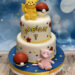 Geburtstagstorte Buben - Pikachu und Mew haben die Torte erobert und sitzen jetzt neben ihren weiß-roten Pokebällen.