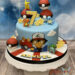 Geburtstagstorte Buben - Pokemons Ash ist mit seine kleinen Freunden und Beschützern aus den Pokebällen auf der Torte.