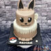 Geburtstagstorte Buben - Pokemons Evoli wurde hier in einer zweistöckigen Torte nachgebildet worden und sitzt brav.