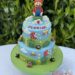 Geburtstagstorte Buben - Super Mario und die Gumbas sind auf dieser 2-stöckigen Torte zu finden.